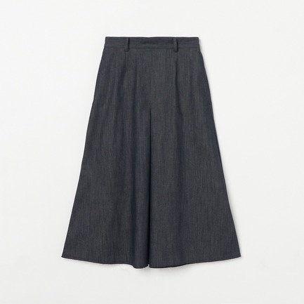 CHANBRAY DENIM FLARE SKIRT