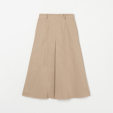 COTTON TWILL FLARE SKIRT 詳細画像 ベージュ 1