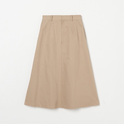 COTTON TWILL FLARE SKIRT 詳細画像 ベージュ 1