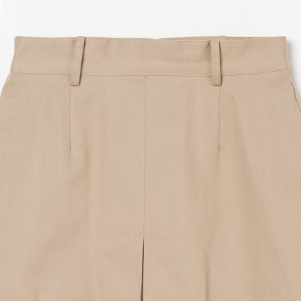 COTTON TWILL FLARE SKIRT 詳細画像 ベージュ 2