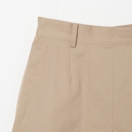 COTTON TWILL FLARE SKIRT 詳細画像 ベージュ 3