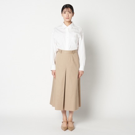 COTTON TWILL FLARE SKIRT 詳細画像 ベージュ 6