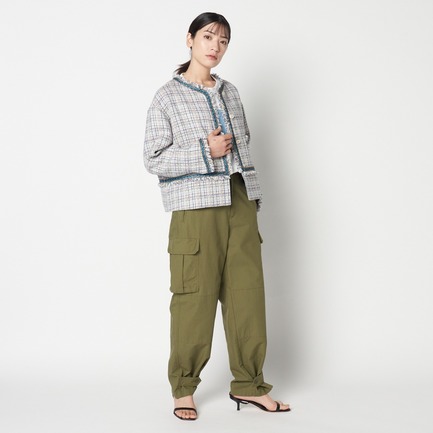 RIP CLOTH CARGO MILITARY PANTs 詳細画像 カーキ 14