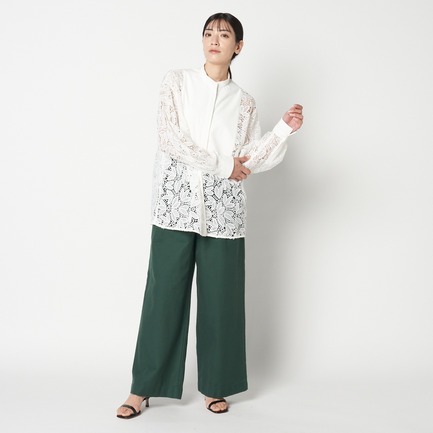 FRENCH SARGE SEMI WIDE PANTs 詳細画像 グリーン 8