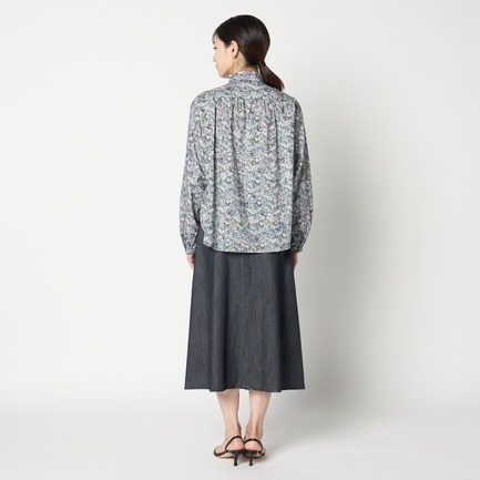 LIBERTY TANALAWN  PRINT FRILL BL 詳細画像 ネイビー 3