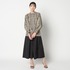 CHANBRAY TAFFETA GATHER BLOUSE 詳細画像