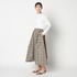 CHANBRAY TAFFETA  FLARE SKIRT 詳細画像