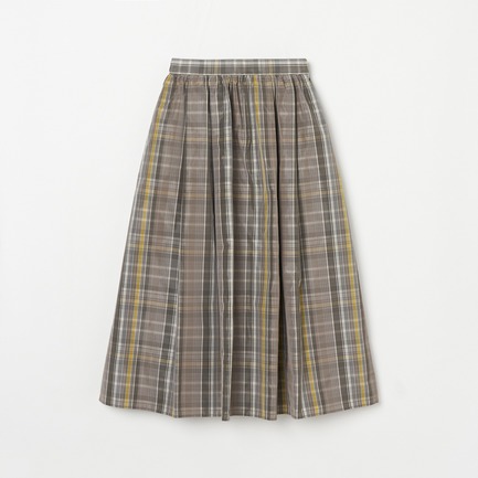 CHANBRAY TAFFETA  FLARE SKIRT 詳細画像 ミディアムグレー 1