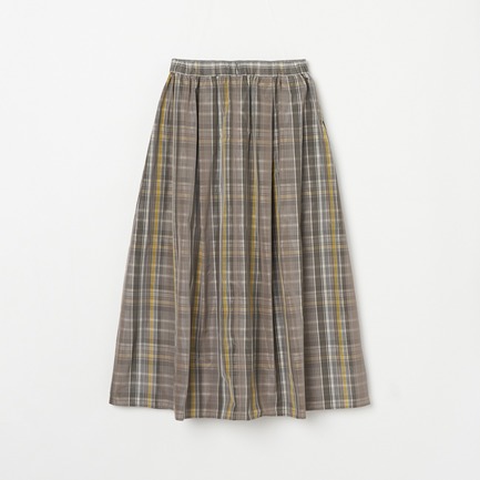 CHANBRAY TAFFETA  FLARE SKIRT 詳細画像 ミディアムグレー 1