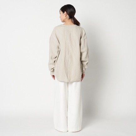 NEW DUNGAREES LINEN NO-COLLAR JK 詳細画像 ベージュ 7