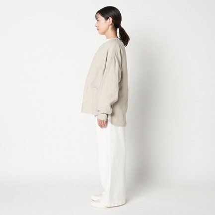NEW DUNGAREES LINEN NO-COLLAR JK 詳細画像 ベージュ 8