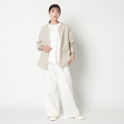 NEW DUNGAREES LINEN NO-COLLAR JK 詳細画像 ベージュ 9