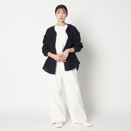 NEW DUNGAREES LINEN NO-COLLAR JK 詳細画像 ネイビー 6