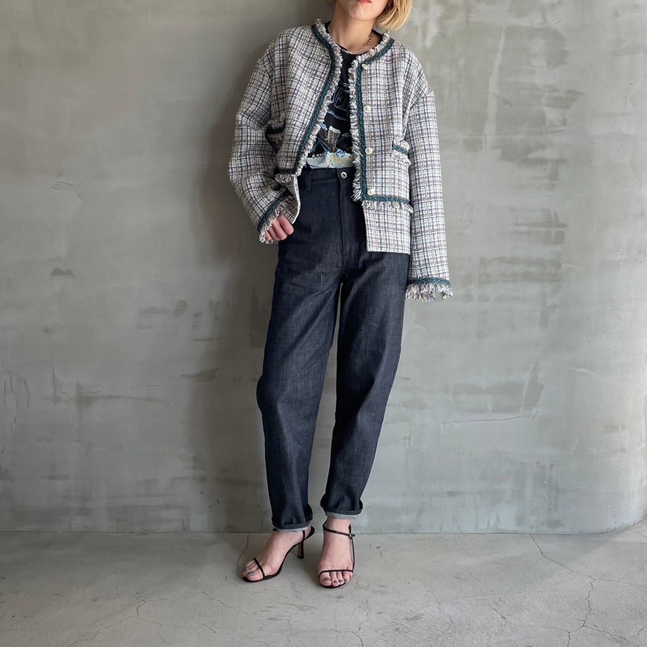 BLADE EDGE SLUB MIX TWEED JACKET｜HELIOPOLE｜HÉLIOPÔLE（エリオ ...