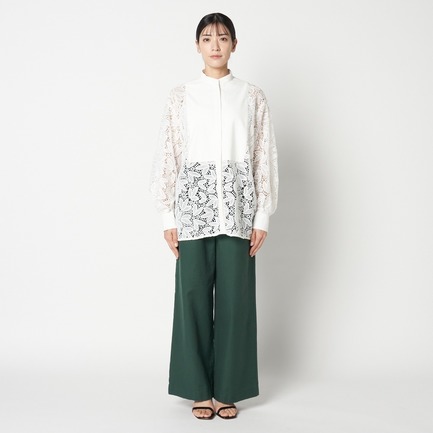 LACE SHIRT w/starched bosom 詳細画像 ホワイト 1