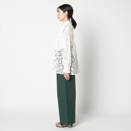 LACE SHIRT w/starched bosom 詳細画像 ホワイト 2