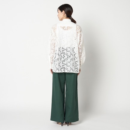 LACE SHIRT w/starched bosom 詳細画像 ホワイト 3