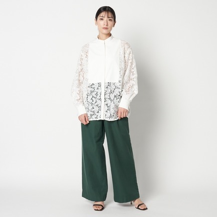 LACE SHIRT w/starched bosom 詳細画像 ホワイト 4