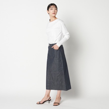 REACTIVE DENIM BOX SKIRT 詳細画像 ネイビー 10