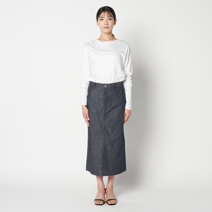 REACTIVE DENIM BOX SKIRT 詳細画像 ネイビー 7