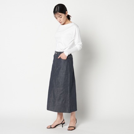 REACTIVE DENIM BOX SKIRT 詳細画像 ネイビー 9