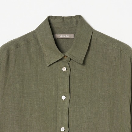 FRENCH LINEN WASHER SHIRT 詳細画像 カーキ 2