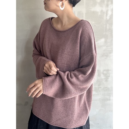 LINEN TAPE CREW NECK PO 詳細画像 ピンク 7