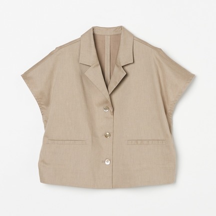 LINEN BREND HERRINGBONE SHIRT JK