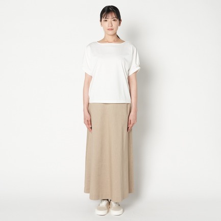 LINEN BREND HERRINGBONE LONG SK 詳細画像 ブラック 1