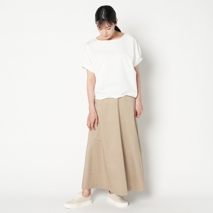 LINEN BREND HERRINGBONE LONG SK 詳細画像 ブラック 8