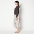 LINEN MIX ASYMMETRY TIERED SK 詳細画像