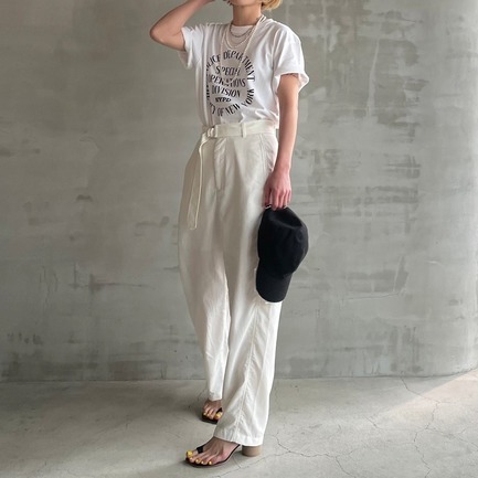 STUNNER TWILL BELTED PANTs 詳細画像 ホワイト 14
