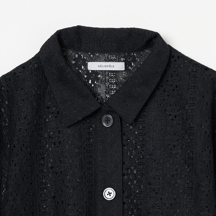 CUBA COLLAR GRS LACE SHIRT 詳細画像 ブラック 2