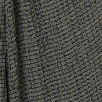 CRAPE WINDOWPANE N/S DRESS 詳細画像 カーキ 6