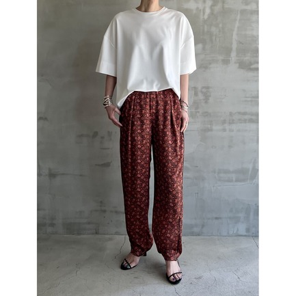 DEVEAUX FLOWER PRINT EASY PANTs 詳細画像 オレンジ 14