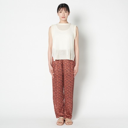 DEVEAUX FLOWER PRINT EASY PANTs 詳細画像 オレンジ 6