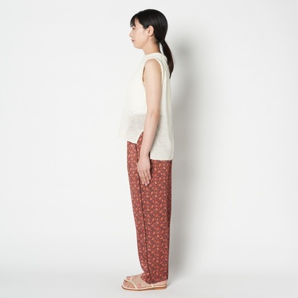 DEVEAUX FLOWER PRINT EASY PANTs 詳細画像 オレンジ 7