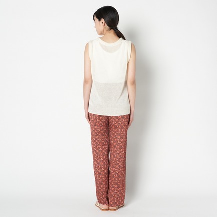 DEVEAUX FLOWER PRINT EASY PANTs 詳細画像 オレンジ 8