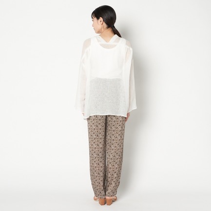 DEVEAUX FLOWER PRINT EASY PANTs 詳細画像 カーキ 3