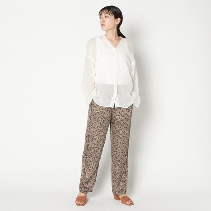 DEVEAUX FLOWER PRINT EASY PANTs 詳細画像 オレンジ 4