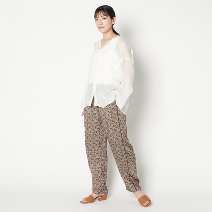 DEVEAUX FLOWER PRINT EASY PANTs 詳細画像 カーキ 5