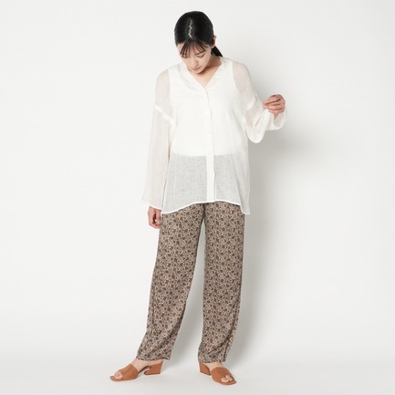 DEVEAUX FLOWER PRINT EASY PANTs 詳細画像 カーキ 6