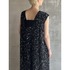 DEVEAUX BI-COLOR PRINT N/S DRESS 詳細画像