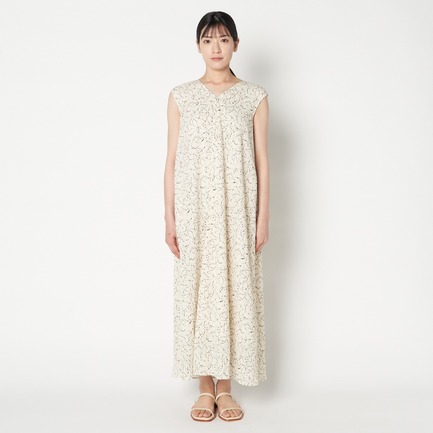 DEVEAUX BI-COLOR PRINT N/S DRESS 詳細画像 ホワイト 6