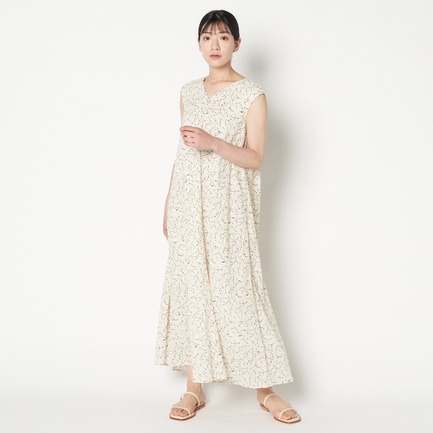 DEVEAUX BI-COLOR PRINT N/S DRESS 詳細画像 ホワイト 9