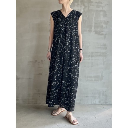 DEVEAUX BI-COLOR PRINT N/S DRESS 詳細画像 ホワイト 3