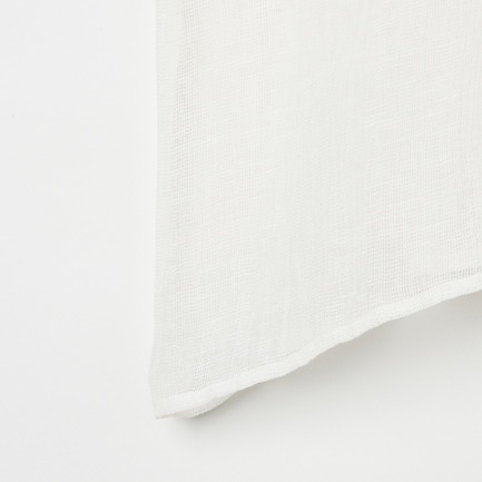 CRUNCHY LINEN V-NECK SHIRT 詳細画像 ホワイト 5