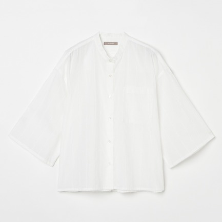 COTTON CUT FRINGE OPEN SHIRT 詳細画像 ホワイト 1