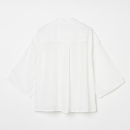 COTTON CUT FRINGE OPEN SHIRT 詳細画像 ホワイト 1