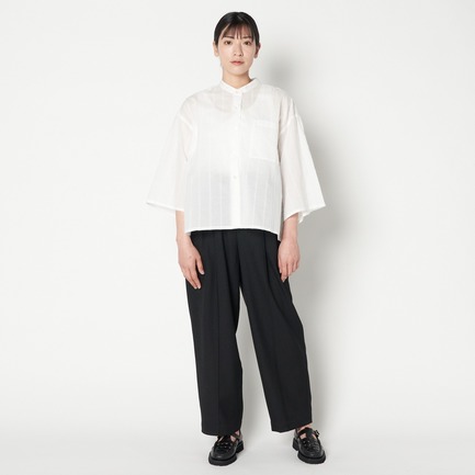 COTTON CUT FRINGE OPEN SHIRT 詳細画像 ホワイト 10